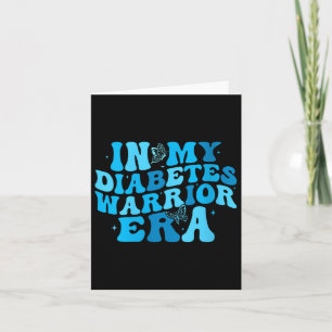 Womens In My Diabetes Warrior Era V-neck Card