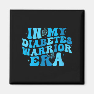 Womens In My Diabetes Warrior Era V-neck Magnet