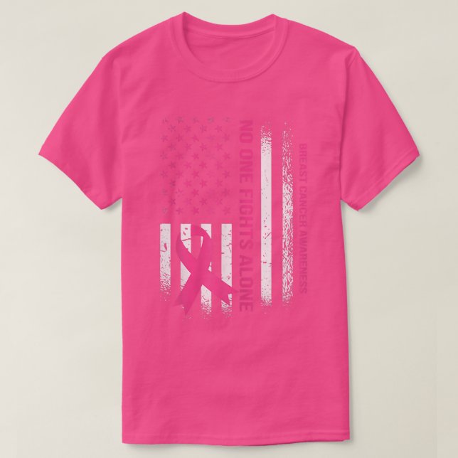 Womens In October We Wear Pink Breast Cancer Aware T-Shirt (Design Front)
