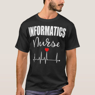 Womens Informatics Nurse Nursing Gift VNeck T-Shirt