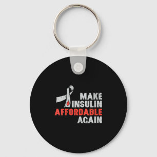 Womens Insulin Therapy Diabetes Awareness Blood Gl Keychain