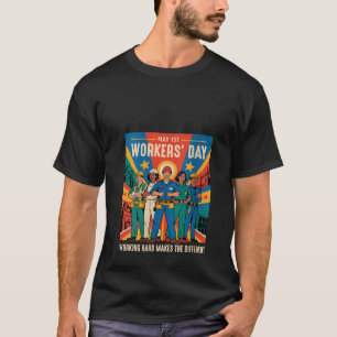 Womens International Worker Labor Day 2025 1st May T-Shirt
