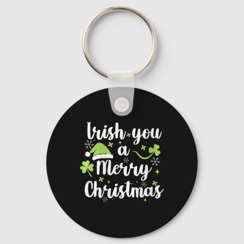 Womens Irish You A Merry Christmas Green Cloverlea Keychain