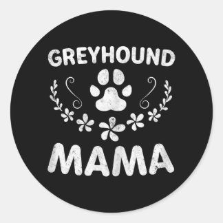 Womens Italian Greyhound Mom Funny Dog Mom Gift Classic Round Sticker