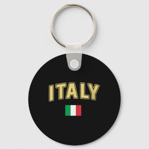 Womens Italy Gift Flag Italy Vintage Italia Italia Keychain
