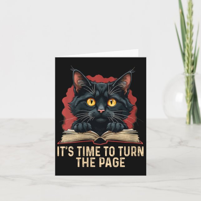 Womens It's Time To Turn The Page Kamala Harris Po Card (Front)