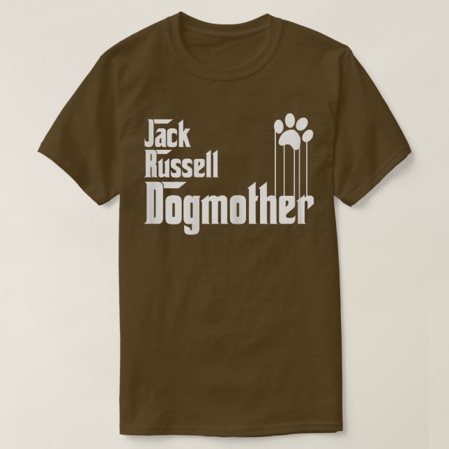 Womens Jack Russell Dog Mom, Jack Russell Dog Moth T-Shirt (Design Front)