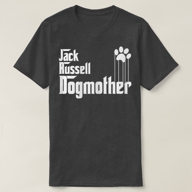 Womens Jack Russell Dog Mom, Jack Russell Dog Moth T-Shirt (Design Front)