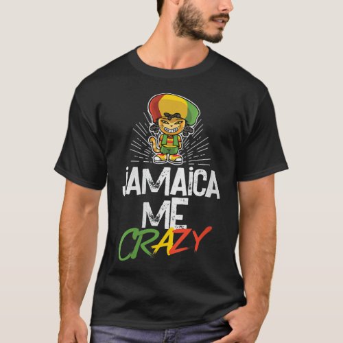 Womens Jamaica Me Crazy  Jamaican Reggae  Funny Ca T_Shirt