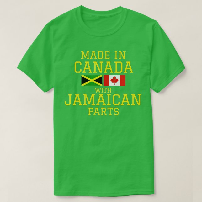Womens Jamaican Canadian, Made In Canada With Jama T-Shirt (Design Front)