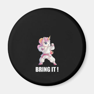 Womens Japanese Karateka Unicorn Tank Top Magnet