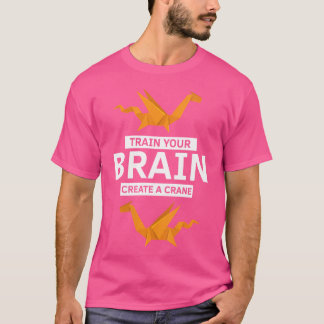 Womens Japanese Origami Design And Colorful Kiriga T-Shirt