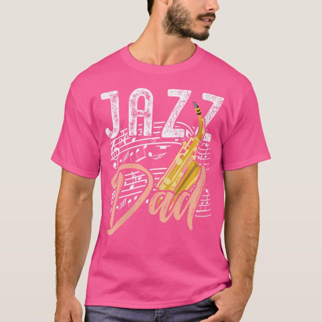 Womens Jazz Dad - Saxophone T-Shirt (Front)