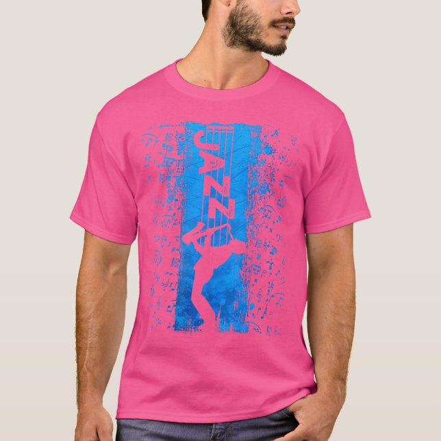 Womens Jazz Musician Saxophonist Jazz Music Blue S T-Shirt (Front)