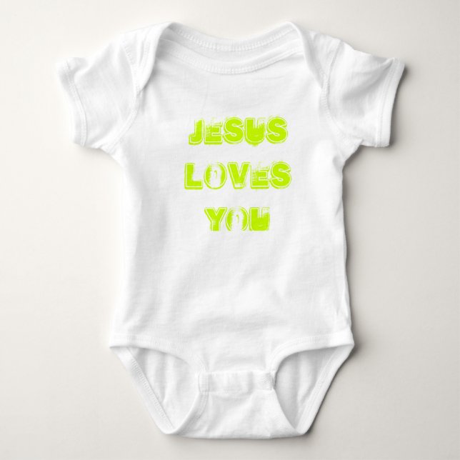 womens jesus loves you shirt (Front)