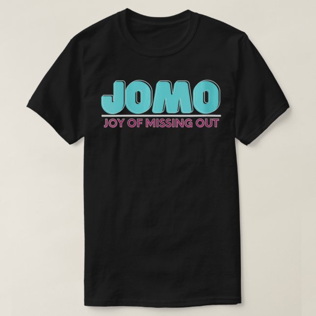 Womens Joy Of Missing Out Jomo VNeck  T-Shirt (Design Front)