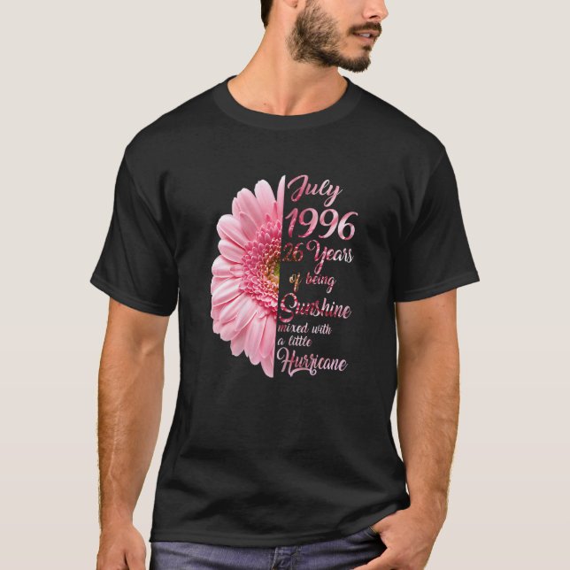 Womens July Girl 1996 26 Years Old 26th Birthday _ T-Shirt (Front)