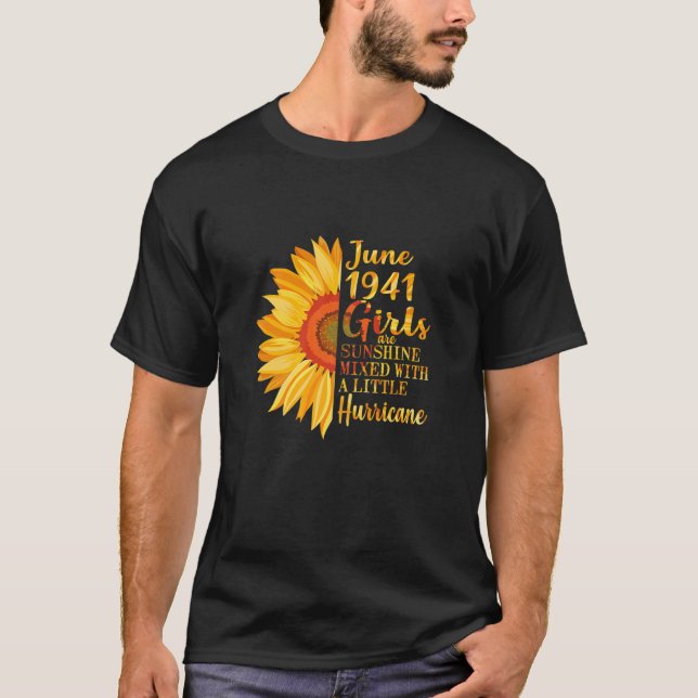 Womens June Girls 1941 80Th Birthday 80 Years Old T-Shirt (Front)