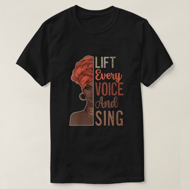 Womens Juneteenth Lift Every Voice Sing Black Hist T-Shirt (Design Front)