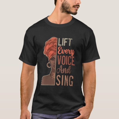 Womens Juneteenth Lift Every Voice Sing Black Hist T_Shirt