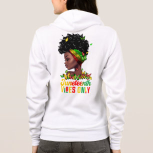 Womens Juneteenth Vibes Hoodie
