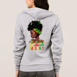 Womens Juneteenth Vibes Hoodie
