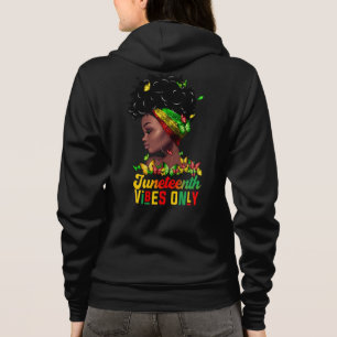 Womens Juneteenth Vibes Hoodie