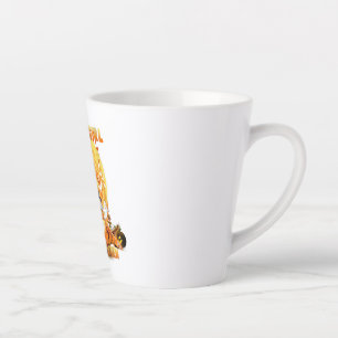 Womens Just a Girl Who Loves Pomeranian Latte Mug