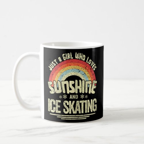 Womens Just A Girl Who Loves Sunshine And Ice Skat Coffee Mug