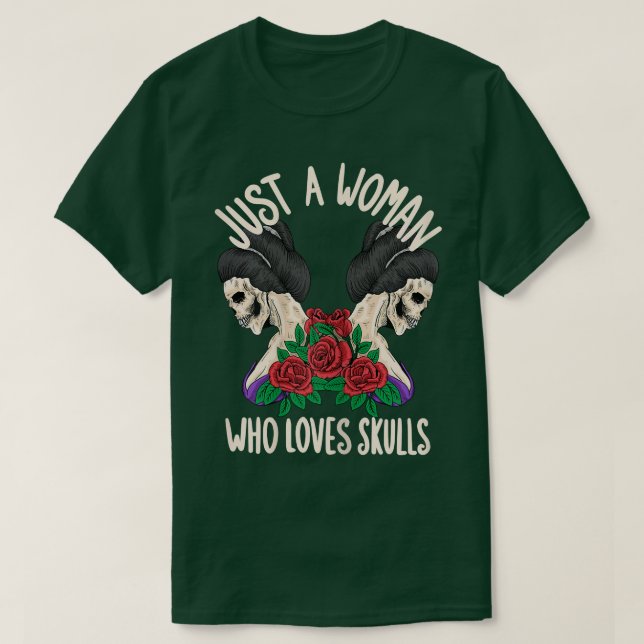 Womens Just A Women Who Love S Halloween 6792 T-Shirt (Design Front)
