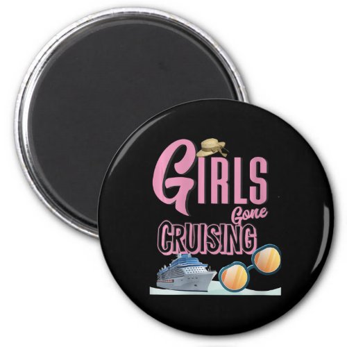 Womens Jute Hat Girls Gone Cruising Magnet