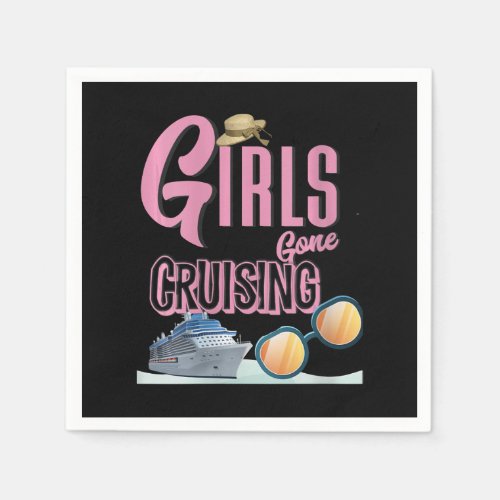 Womens Jute Hat Girls Gone Cruising Napkins