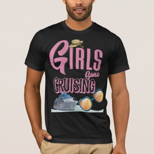 Womens Jute Hat Girls Gone Cruising T_Shirt