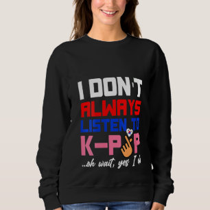 Womens K Pop Music South Korean Fan Korea Sarangh Sweatshirt