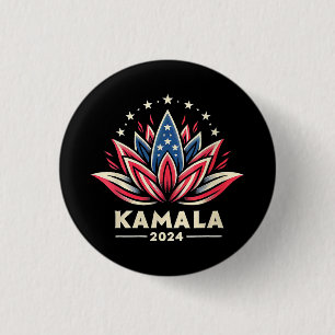 Womens Kamala Harris 2024 Presidential Campaign Am Button