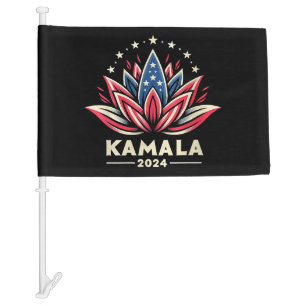 Womens Kamala Harris 2024 Presidential Campaign Am Car Flag