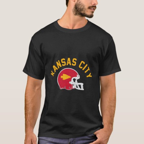 WomenS Kansas City Football Helmet Touchdown T_Shirt