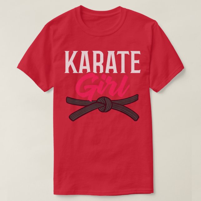 Womens Karate Fighter Black Belt Lesson Training B T-Shirt (Design Front)