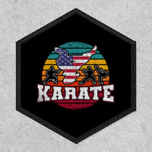 Women's Karate - Girls Martial Arts USA Flag Patch