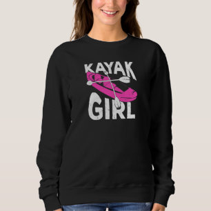 Womens Kayaking Design for a Kayak Girl Premium Sweatshirt
