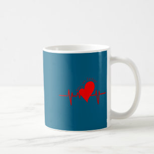 Womens Keep On Tickin! Ekg Heartbeat Cow Valve Hea Coffee Mug