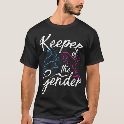 Womens Keeper of the Gender Reveal Buck or Doe Par T_Shirt