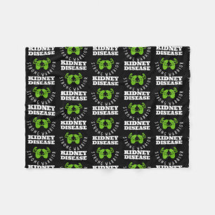 Womens Kidney Disease Awareness Support Kidney Fleece Blanket