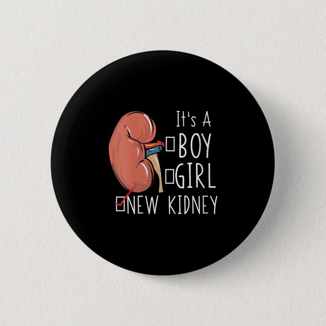 Womens Kidney Transplant Surgery Recovery Quote It Button (Front)