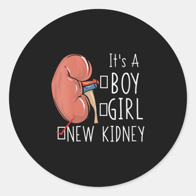 Womens Kidney Transplant Surgery Recovery Quote It Classic Round Sticker (Front)