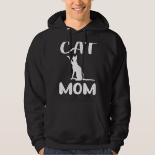 Womens Kids Cat Mom Animal Cat Cat Mom Cat Hoodie