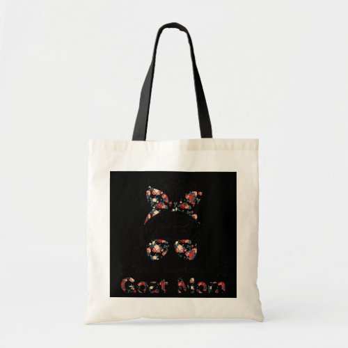 Womens Kinda busy being a Goat Mom Messy hair in Tote Bag