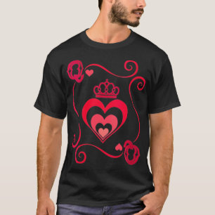 Womens King And Queen Halloween Tee Queen Of Heart