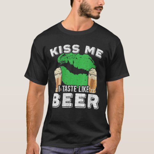Womens Kiss Me I Taste Like Beer Saint Patricks D T_Shirt