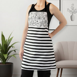 Women's Kitchen Apron with Stylish Pattern